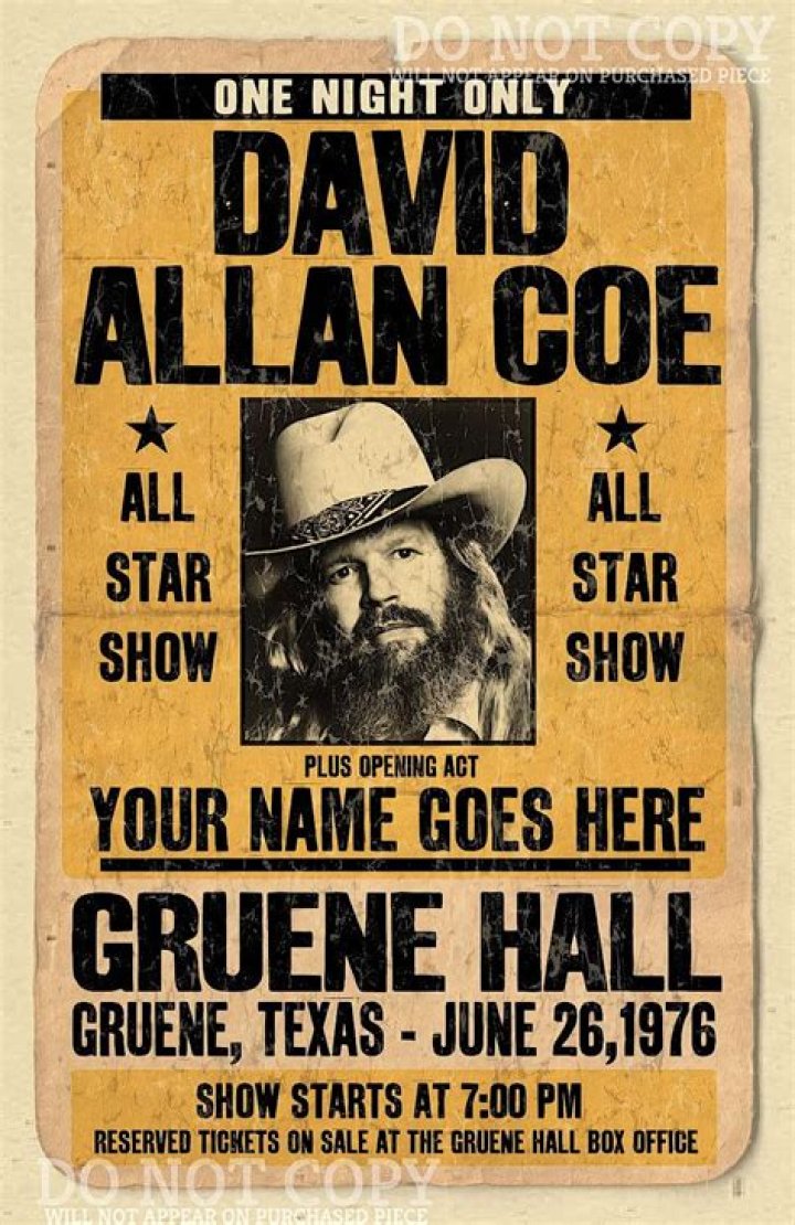 David Allen Coe Concert Abruptly Canceled Shortly Before Promoter Arrested