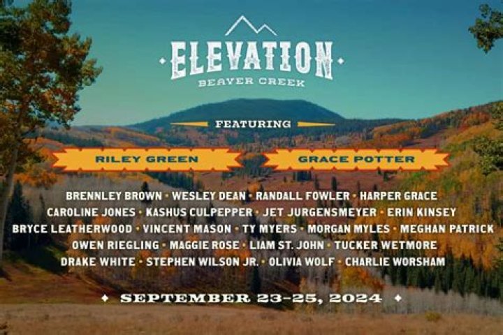 Lineup Announced For Elevation Beaver Creek