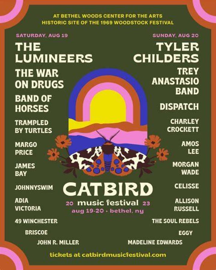 The Lumineers, Tyler Childers, & The War On Drugs Lead The Lineup For The Inaugural Catbird Music Festival