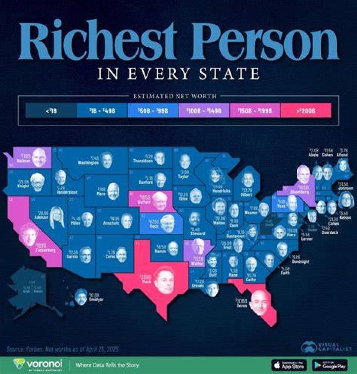 This Is the Richest Person in Every State